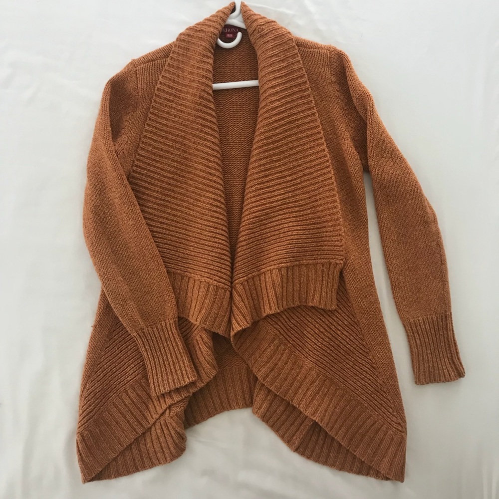 Burnt Orange Rustic Cardigan
